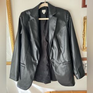Faux leather jacket